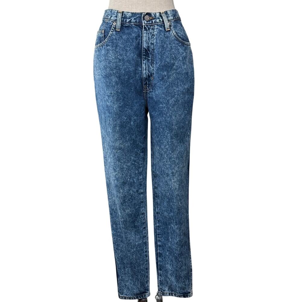 Sasson Vintage Acid Stone Wash Jeans High Rise Tapered 80s Mom Style Sz 12